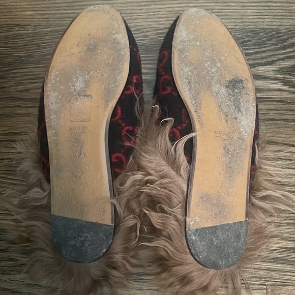 Gucci Princetown Wool Logo Slipper - Picture 4 of 4